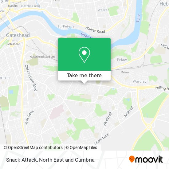 Snack Attack map