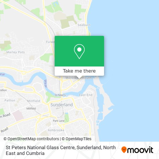 St Peters National Glass Centre, Sunderland map
