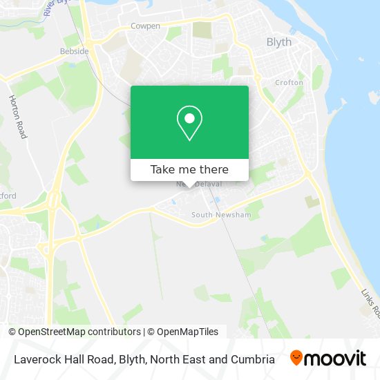 Laverock Hall Road, Blyth map