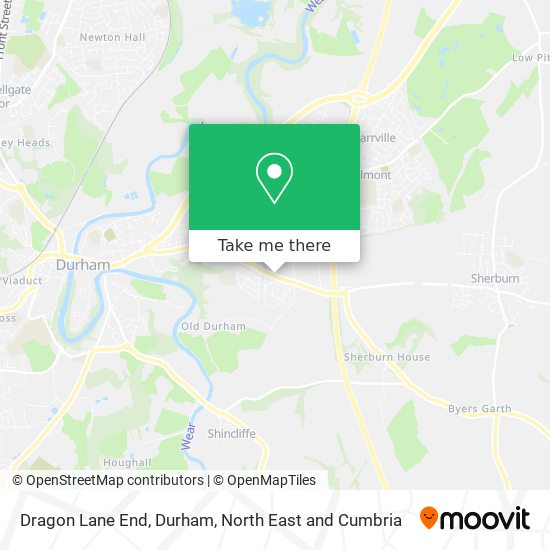 Dragon Lane End, Durham map
