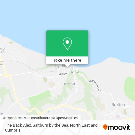 The Back Alex, Saltburn by the Sea map