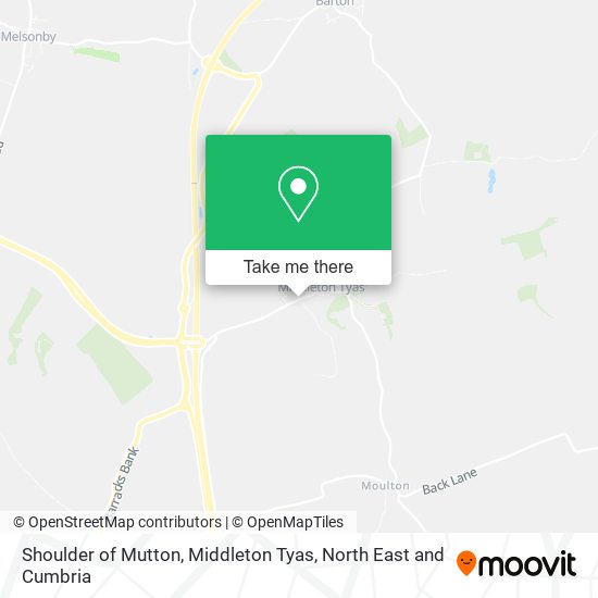 Shoulder of Mutton, Middleton Tyas map