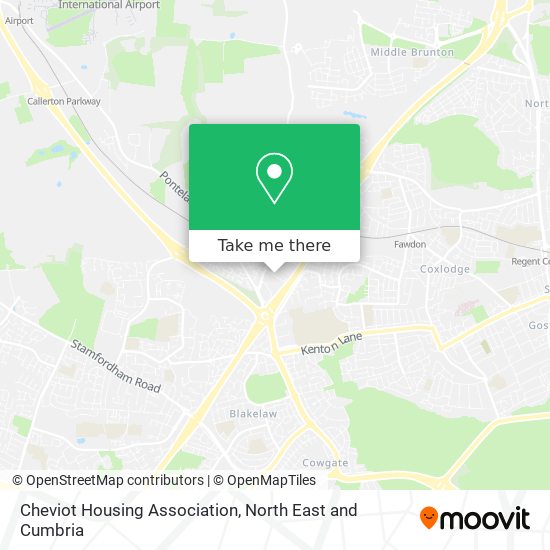 Cheviot Housing Association map