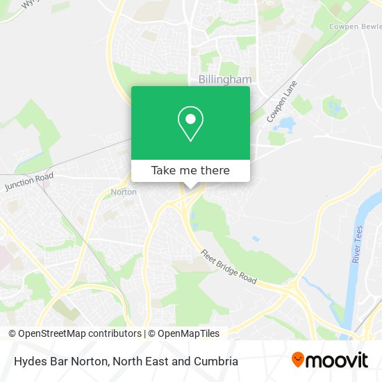 Hydes Bar Norton map