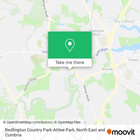 Bedlington Country Park-Attlee Park map