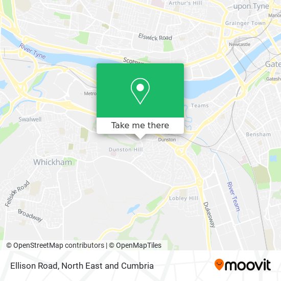 Ellison Road map