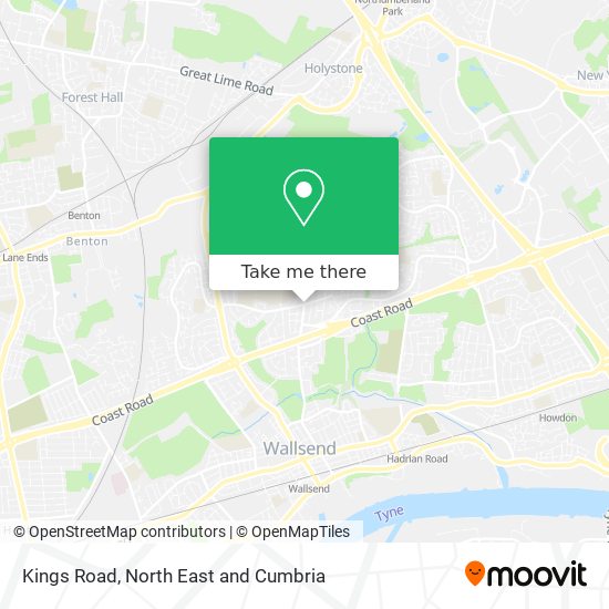 Kings Road map