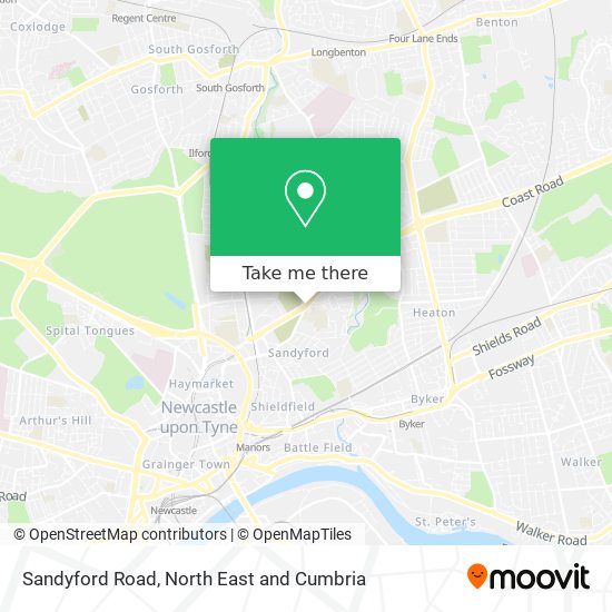Sandyford Road map