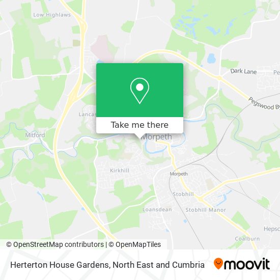 Herterton House Gardens map