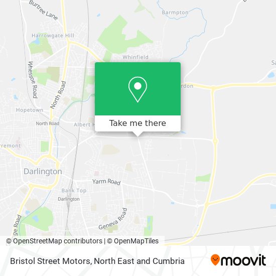 Bristol Street Motors map