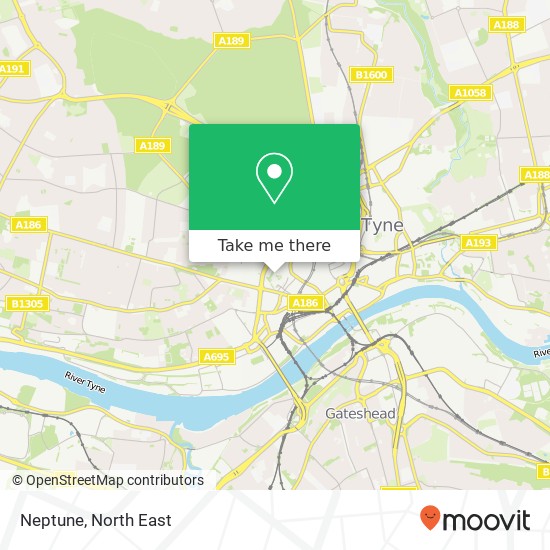 Neptune, 34 Stowell Street Chinatown Newcastle upon Tyne NE1 4 map