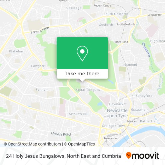 24 Holy Jesus Bungalows map