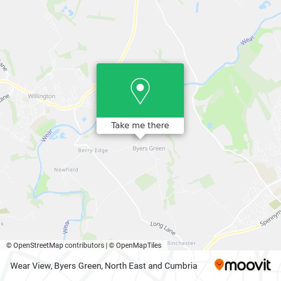 Wear View, Byers Green map