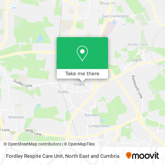 Fordley Respite Care Unit map