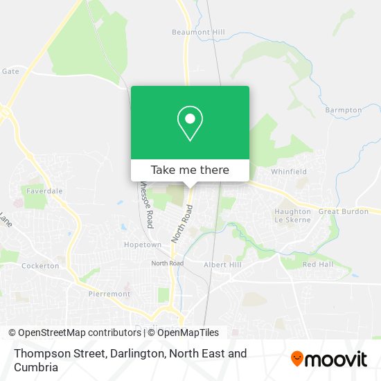 Thompson Street, Darlington map