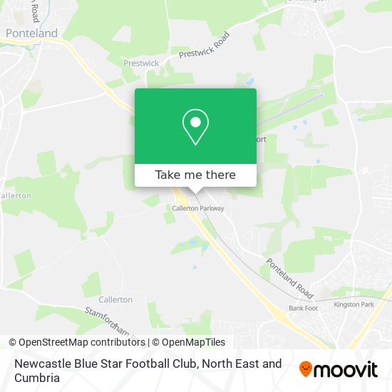 Newcastle Blue Star Football Club map