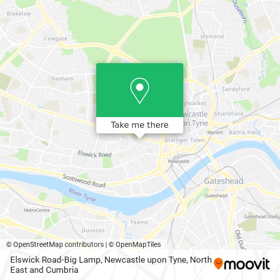 Elswick Road-Big Lamp, Newcastle upon Tyne map