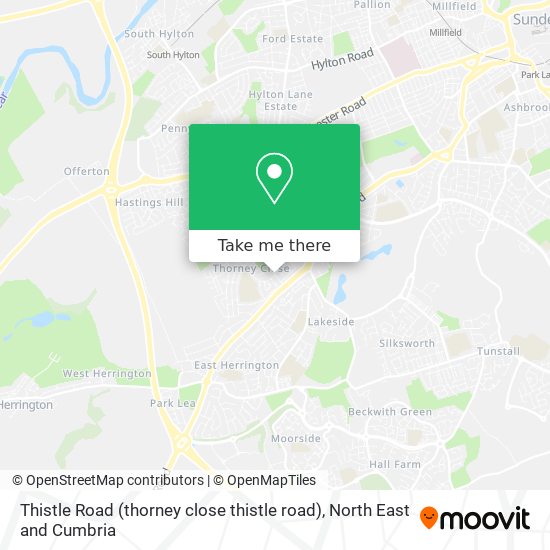 Thistle Road (thorney close thistle road) map