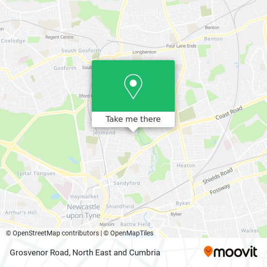 Grosvenor Road map