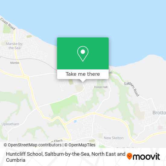 Huntcliff School, Saltburn-by-the-Sea map