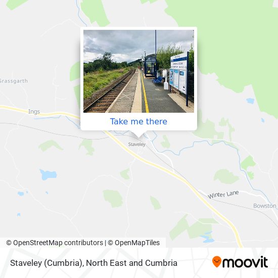 Staveley (Cumbria) map
