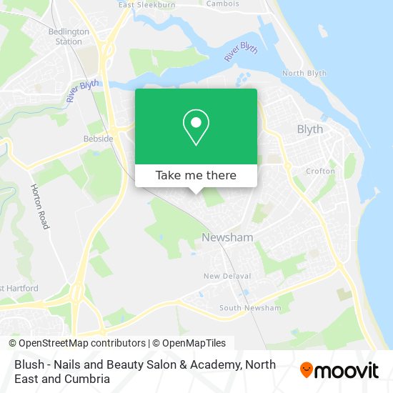 Blush - Nails and Beauty Salon & Academy map