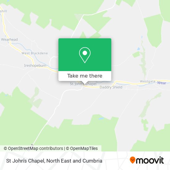 St John's Chapel map