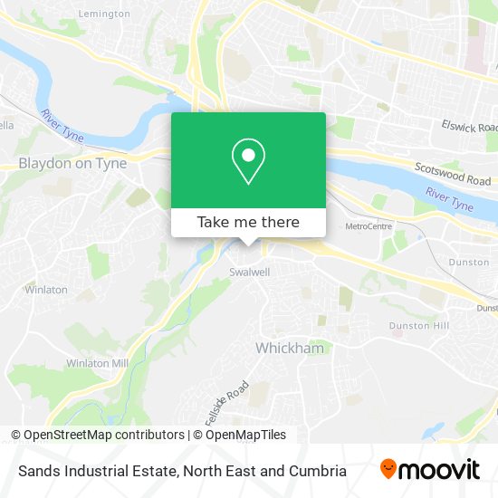Sands Industrial Estate map