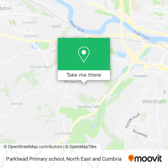 Parkhead Primary school map