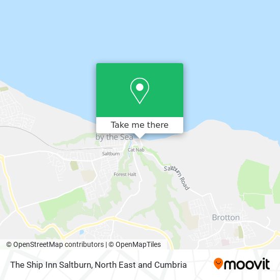The Ship Inn Saltburn map