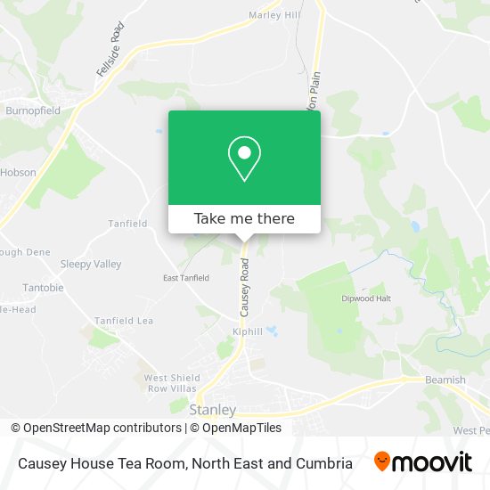 Causey House Tea Room map