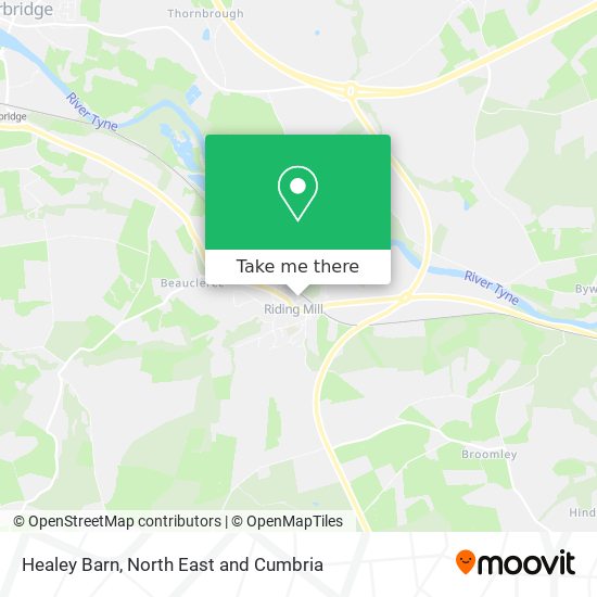 Healey Barn map