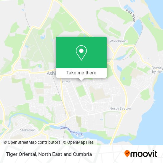 Tiger Oriental map