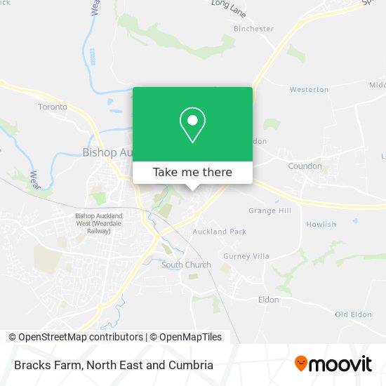 Bracks Farm map