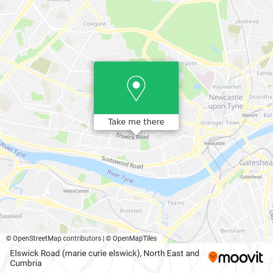 Elswick Road (marie curie elswick) map
