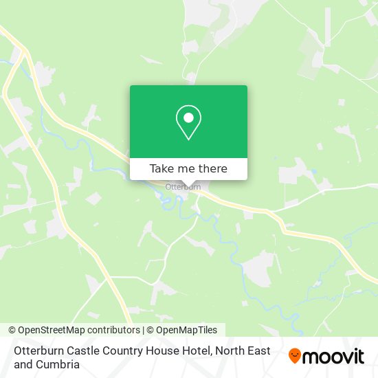 Otterburn Castle Country House Hotel map