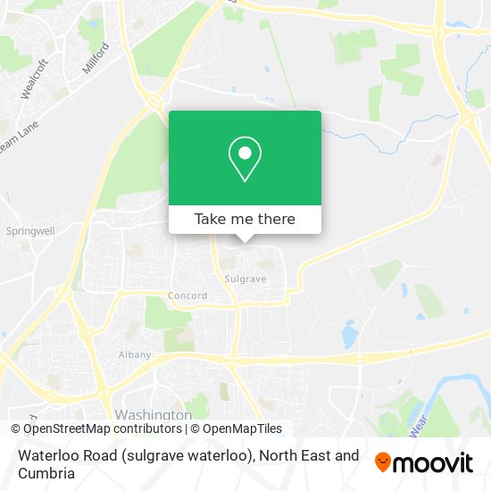 Waterloo Road (sulgrave waterloo) map