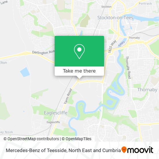 Mercedes-Benz of Teesside map