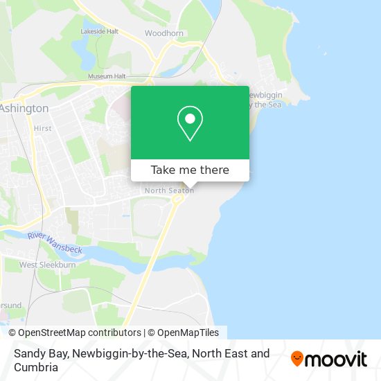 Sandy Bay, Newbiggin-by-the-Sea map