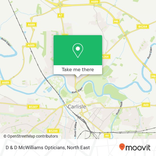D & D McWilliams Opticians, 27 Church Street Stanwix Carlisle CA3 9DJ map