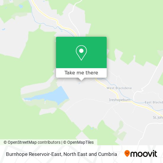 Burnhope Reservoir-East map