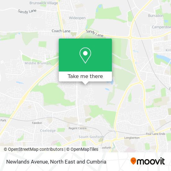 Newlands Avenue map