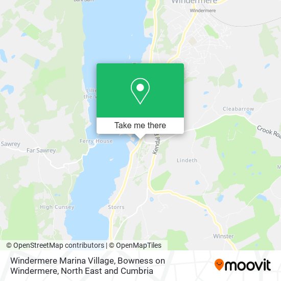 How to get to Windermere Marina Village, Bowness on Windermere in South