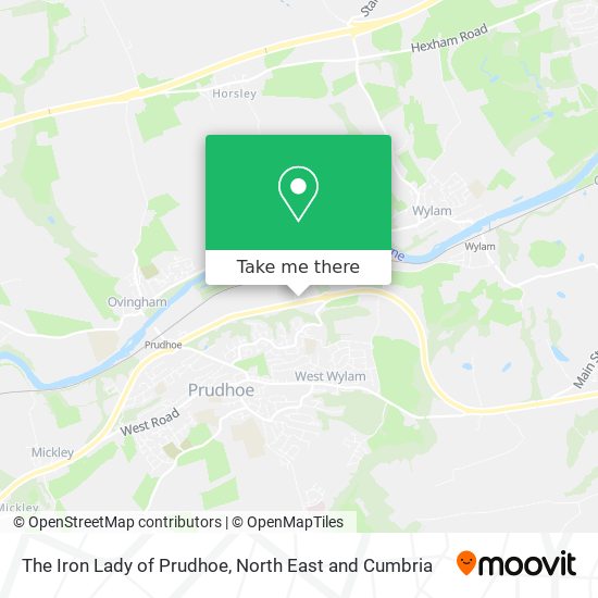 The Iron Lady of Prudhoe map