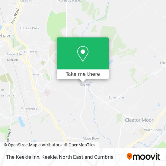The Keekle Inn, Keekle map