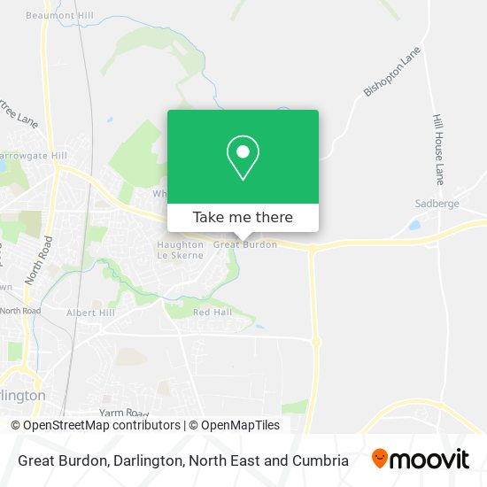 Great Burdon, Darlington map