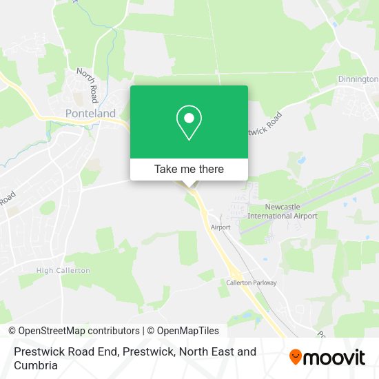 How to get to Prestwick Road End, Prestwick in Northumberland by bus or