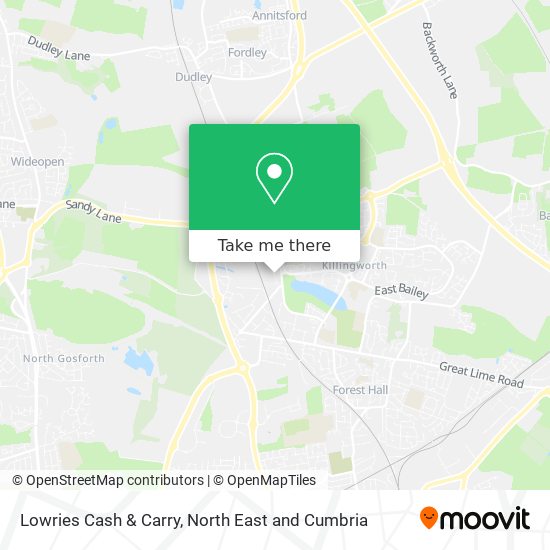 Lowries Cash & Carry map