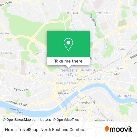 Nexus TravelShop map