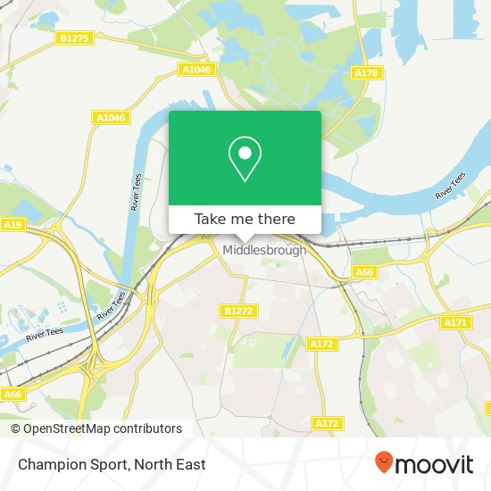 Champion Sport, 1 Newport Road Middlesbrough Middlesbrough TS1 1 map